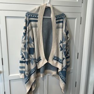 Blue and cream cardigan